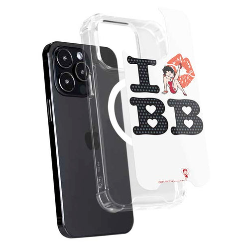Betty Boop I Love BB iPhone 14 Pro MagSafe Case