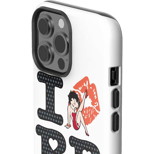 Betty Boop I Love BB iPhone 15 Pro Max Impact Case