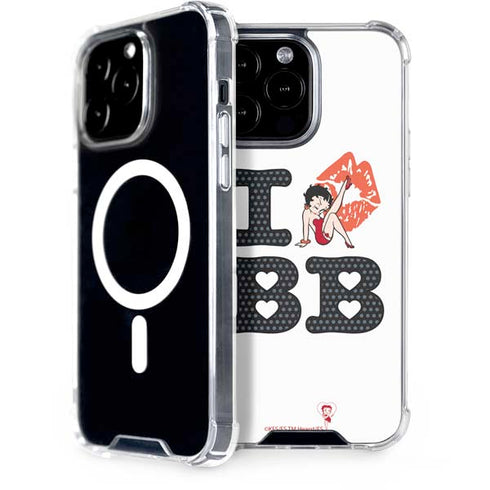 Betty Boop I Love BB iPhone 15 Pro Max MagSafe Case