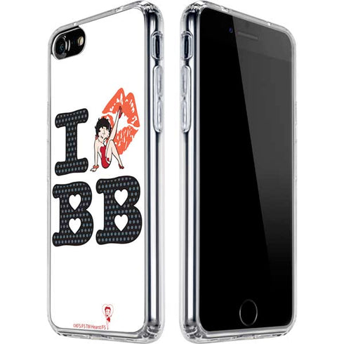 Betty Boop I Love BB iPhone SE (2nd & 3rd Gen) Clear Case