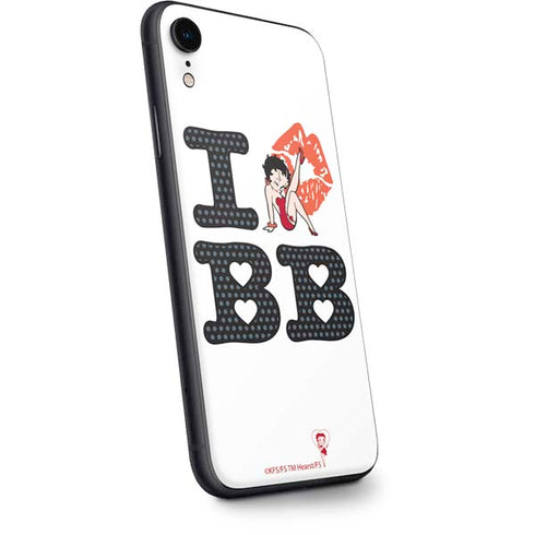 Betty Boop I Love BB iPhone XR Skin