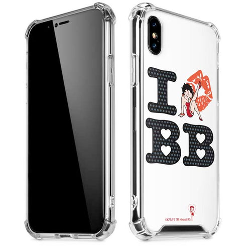 Betty Boop I Love BB iPhone XS Max Clear Case