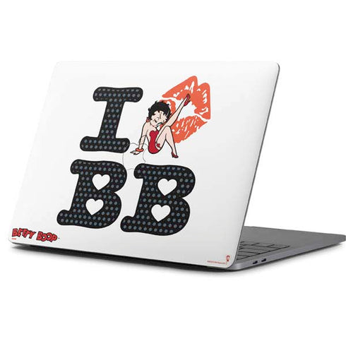 Betty Boop I Love BB Apple MacBook Pro 13-inch Skin