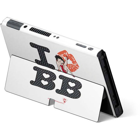 Betty Boop I Love BB Nintendo Switch OLED (2021) Skin