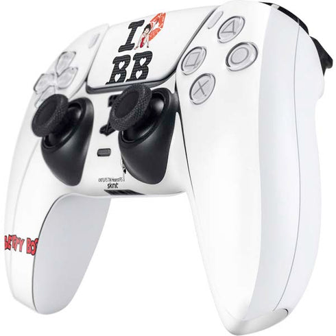 Betty Boop I Love BB PS5 Controller Skin