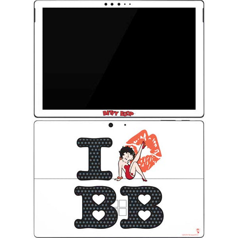 Betty Boop I Love BB Surface Pro 7 Skin