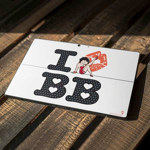Betty Boop I Love BB Surface Pro 7 Skin
