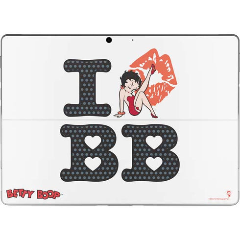 Betty Boop I Love BB Surface Pro 9 Skin