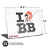 Betty Boop I Love BB Universal Laptop 13in (10.6 x 7.6in) Skin