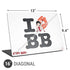 Betty Boop I Love BB Universal Laptop 16in (13 x 9.4in) Skin