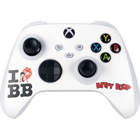 Betty Boop I Love BB Xbox Series S Controller Skin