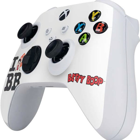Betty Boop I Love BB Xbox Series S Controller Skin