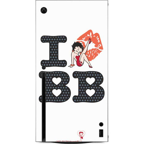 Betty Boop I Love BB Xbox Series X Console Skin