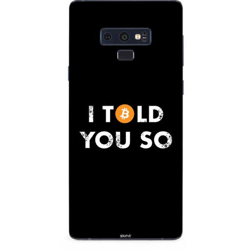 I Told You So Galaxy Note 9 Skin