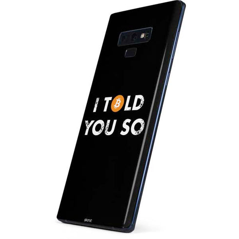 I Told You So Galaxy Note 9 Skin