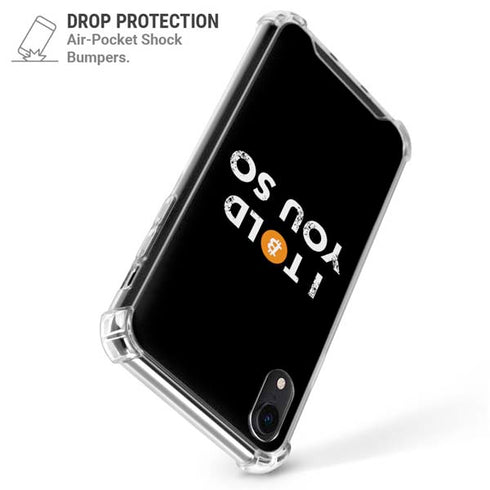 I Told You So iPhone XR Clear Case