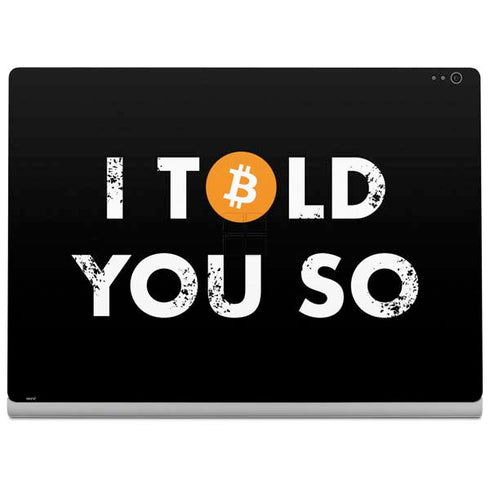 I Told You So Surface Book 2 13.5in Skin