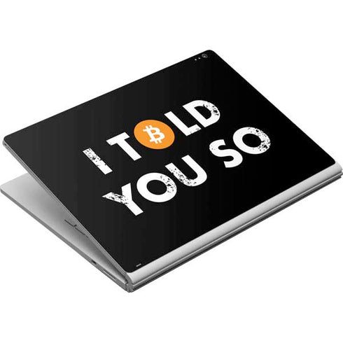 I Told You So Surface Book Skin