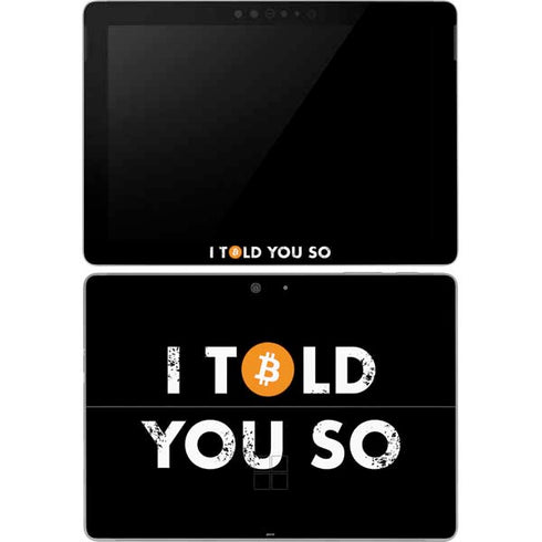 I Told You So Surface Go Skin