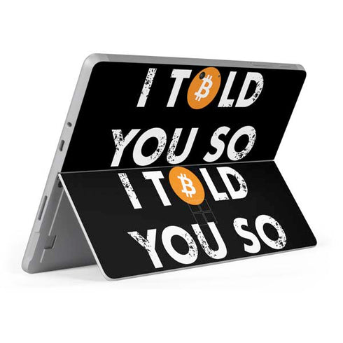 I Told You So Surface Go Skin