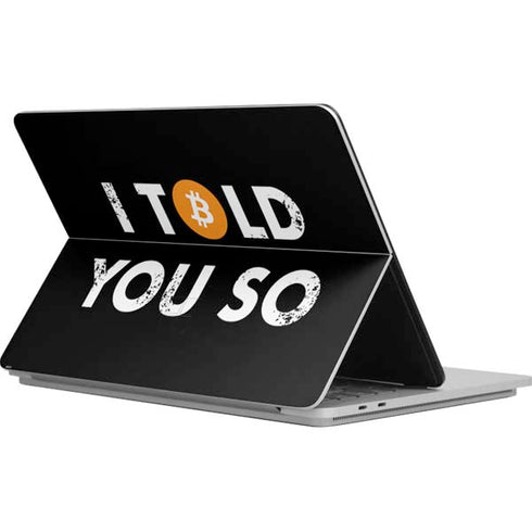 I Told You So Surface Laptop Studio Skin