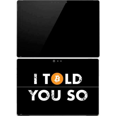 I Told You So Surface Pro 4 Skin