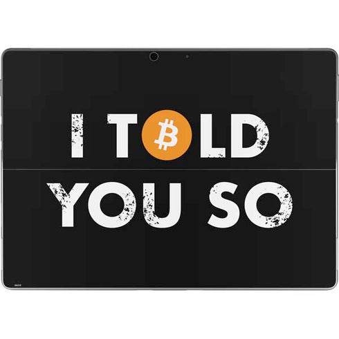I Told You So Surface Pro 9 Skin