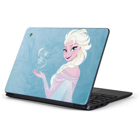 Disney Frozen Ice Blue Elsa Art Samsung Chromebook Skin