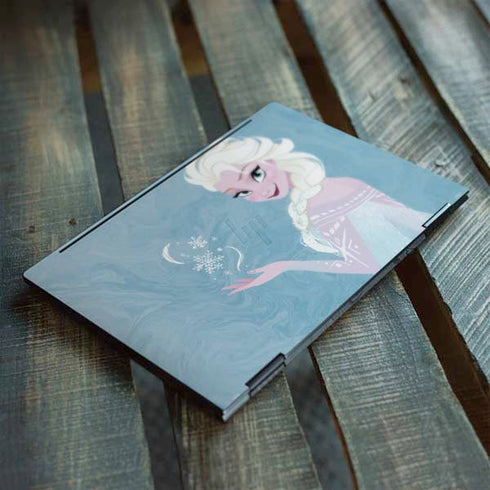 Disney Frozen Ice Blue Elsa Art HP Envy Skin