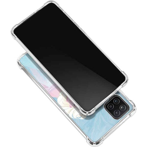 Disney Frozen Ice Blue Elsa Art Galaxy A12 Clear Case