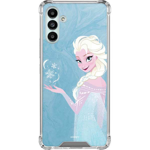 Disney Frozen Ice Blue Elsa Art Galaxy A13 5G Clear Case