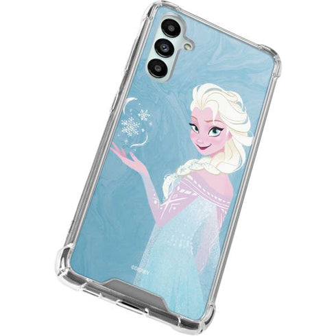 Disney Frozen Ice Blue Elsa Art Galaxy A14 5G Clear Case