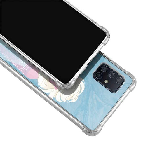 Disney Frozen Ice Blue Elsa Art Galaxy A51 5G Clear Case