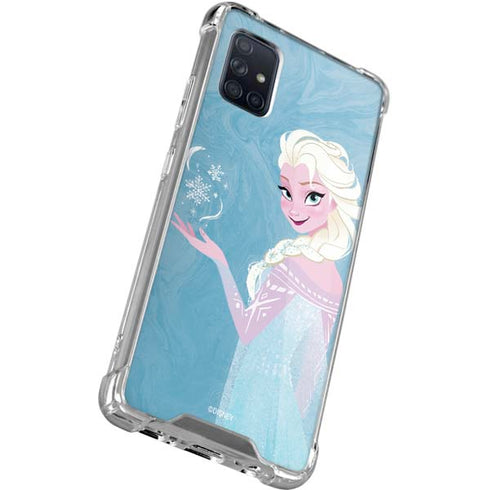 Disney Frozen Ice Blue Elsa Art Galaxy A51 5G Clear Case