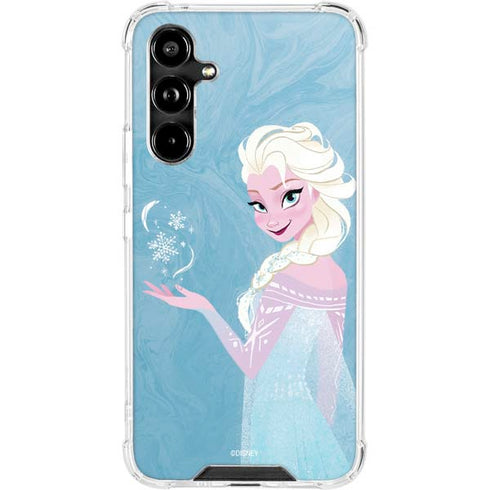 Disney Frozen Ice Blue Elsa Art Galaxy A54 5G Clear Case