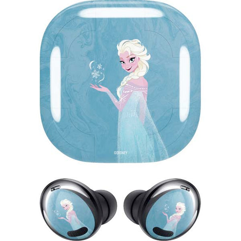 Disney Frozen Ice Blue Elsa Art Galaxy Buds Pro Skin