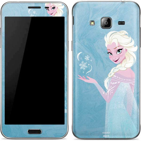 Disney Frozen Ice Blue Elsa Art Galaxy J3 Skin
