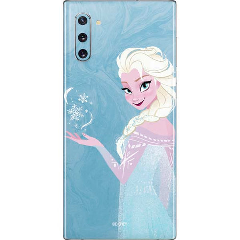 Disney Frozen Ice Blue Elsa Art Galaxy Note 10 Skin
