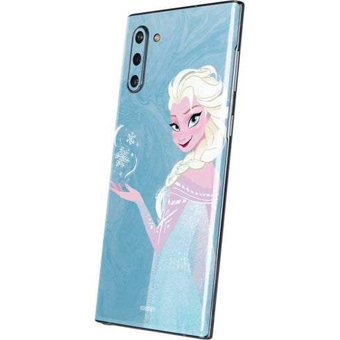 Disney Frozen Ice Blue Elsa Art Galaxy Note 10 Skin