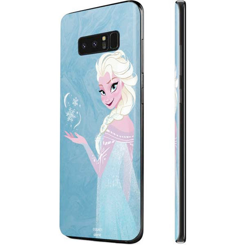 Disney Frozen Ice Blue Elsa Art Galaxy Note 8 Skin