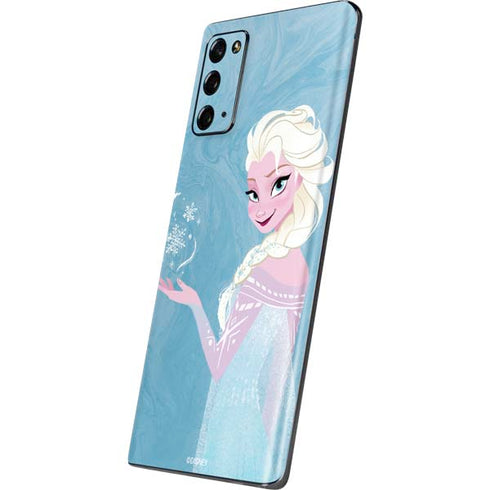 Disney Frozen Ice Blue Elsa Art Galaxy Note20 5G Skin