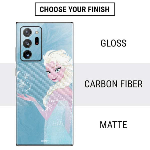 Disney Frozen Ice Blue Elsa Art Galaxy Note20 Ultra 5G Skin