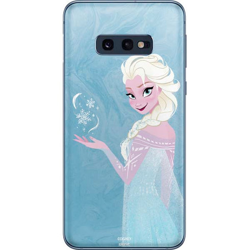 Disney Frozen Ice Blue Elsa Art Galaxy S10e Skin