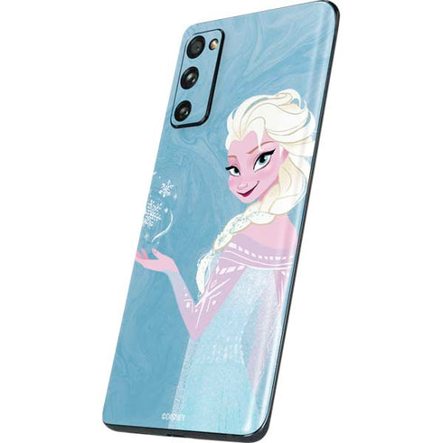 Disney Frozen Ice Blue Elsa Art Galaxy S20 Fan Edition Skin