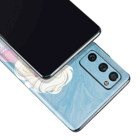 Disney Frozen Ice Blue Elsa Art Galaxy S20 Fan Edition Skin