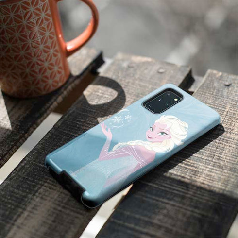 Disney Frozen Ice Blue Elsa Art Galaxy S20 Plus Pro Case