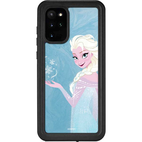 Disney Frozen Ice Blue Elsa Art Galaxy S20 Plus Waterproof Case