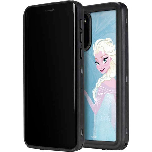 Disney Frozen Ice Blue Elsa Art Galaxy S20 Plus Waterproof Case