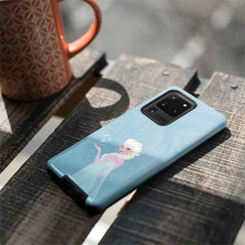 Disney Frozen Ice Blue Elsa Art Galaxy S20 Ultra 5G Pro Case