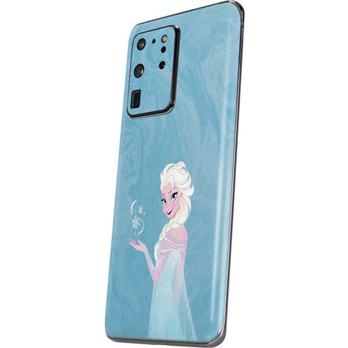 Disney Frozen Ice Blue Elsa Art Galaxy S20 Ultra 5G Skin